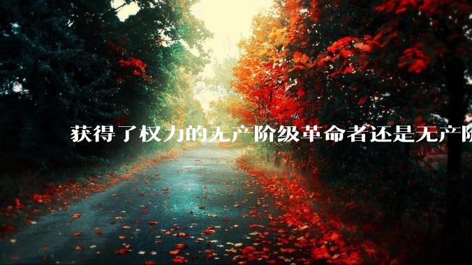 获得了权力的无产阶级革命者还是无产阶级吗?